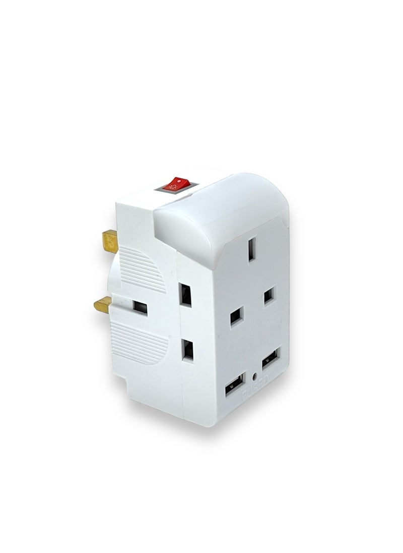 Generic Multiway Adaptor with Nightlight  - Image 1
