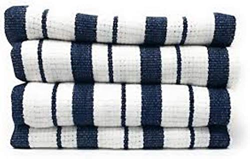 WilliamsSonoma Classic Striped Towels Set of 4 Navy