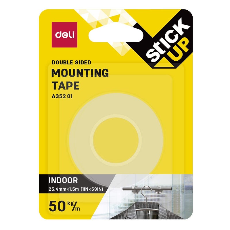 Deli Mounting Double-Sided Tape – 25 mm × 5 m