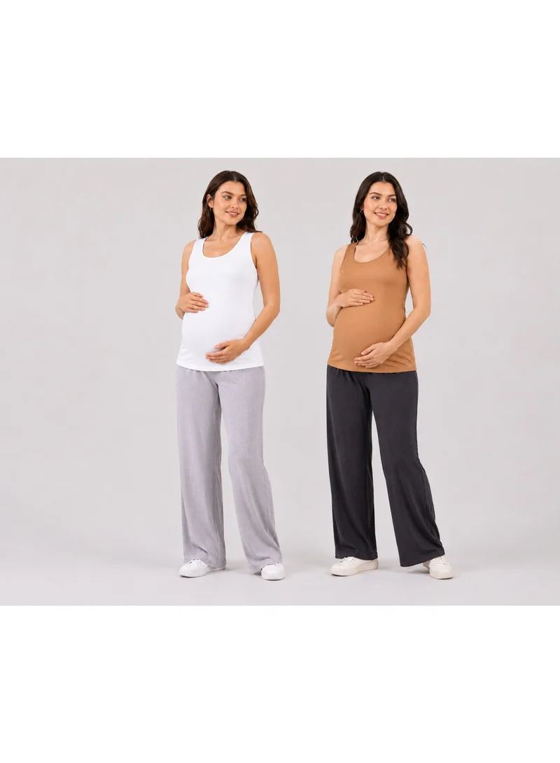 TUMMY Maternity and Nursing Tank Top Combo Pack  of 2