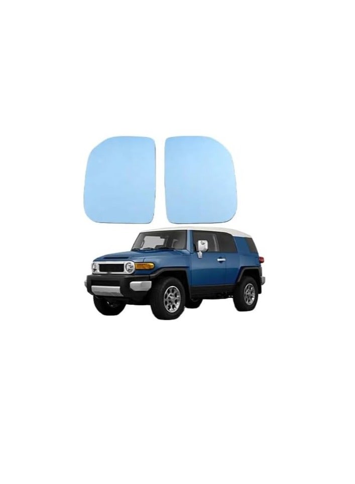 Generic Side Rearview Mirror Blue Glass Lens Fit For Toyota FJ Cruiser 2007-2024 Wide View Anti Glare Side Door Mirror Wing  - Image 1