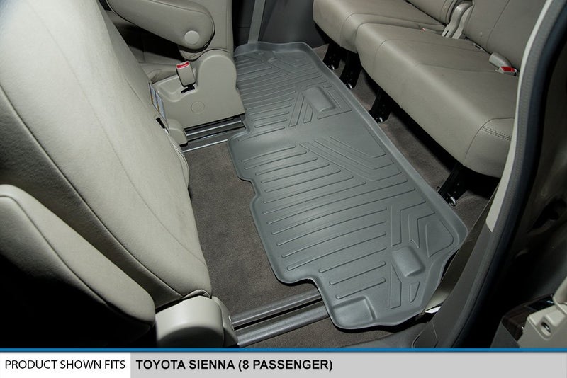 MAX LINER MAXLINER Floor Mats 3 Row Liner Set Grey for 2013-2018 Toyota Sienna 8 Passenger Model Only - Image 5
