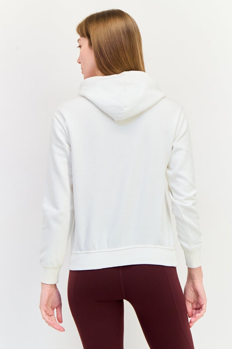 SKECHERS Women Sportswear Fit Long Sleeves Outdoor Hoodie, White  - Image 3
