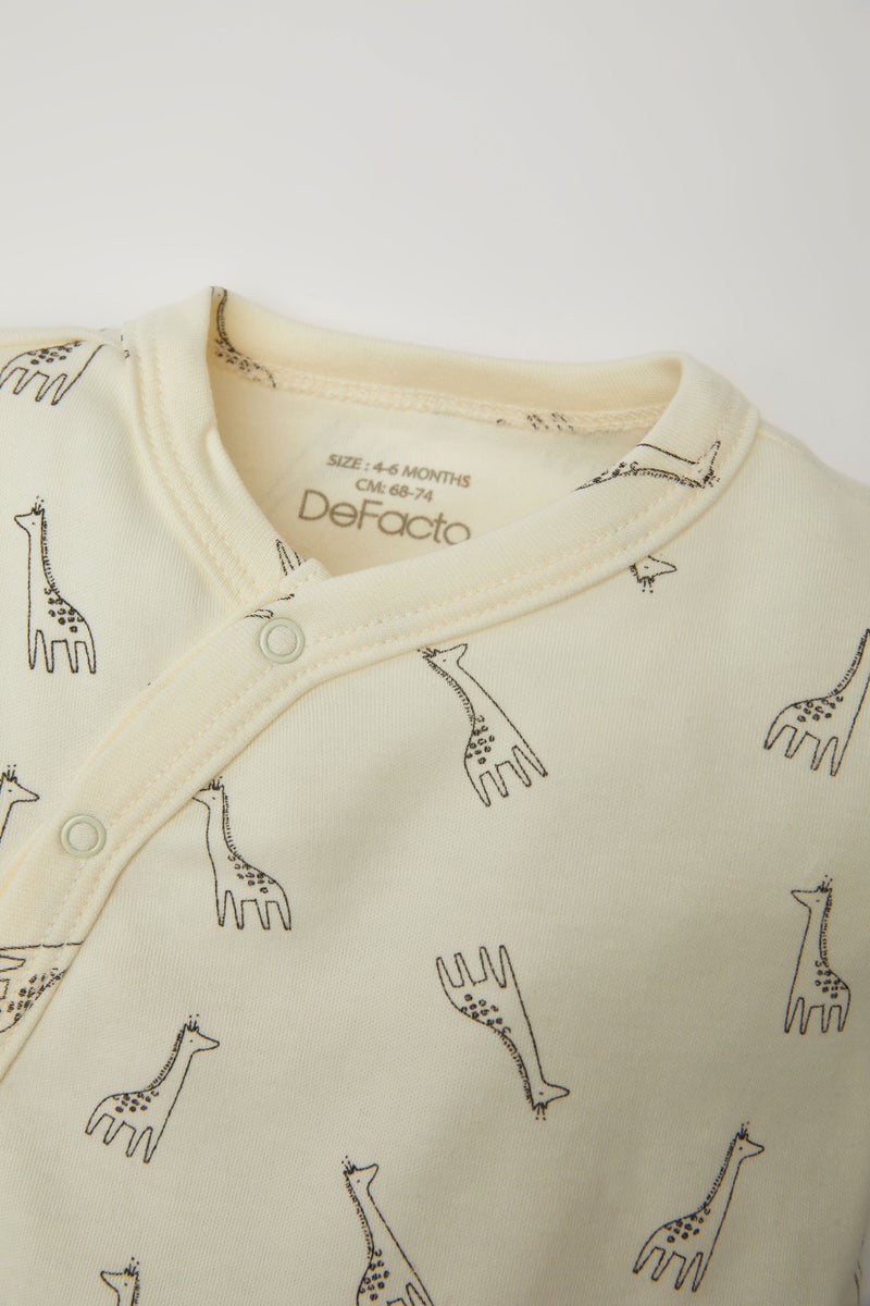 DeFacto Baby Boy Newborn Safari Printed Jumpsuit  - Image 5