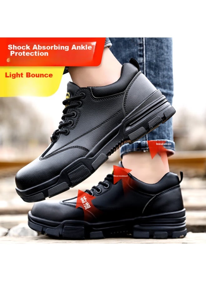 JUNBU Junbu Safety Shoes For Men, Electrician Ulated Anti-smashing Anti-puncture Plastic Toe Cap Work Boots 2165kv Size 41 - Image 3