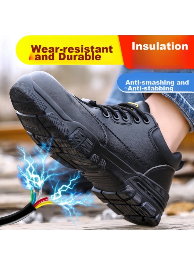 JUNBU Junbu Safety Shoes For Men, Electrician Ulated Anti-smashing Anti-puncture Plastic Toe Cap Work Boots 2165kv Size 41 - Image 4