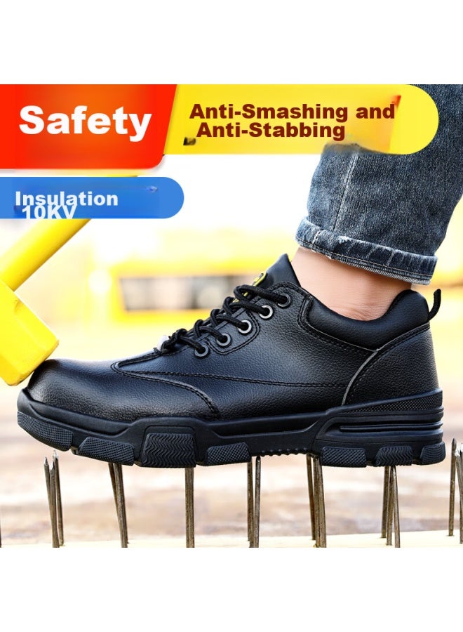 JUNBU Junbu Safety Shoes For Men, Electrician Ulated Anti-smashing Anti-puncture Plastic Toe Cap Work Boots 2165kv Size 41 - Image 5