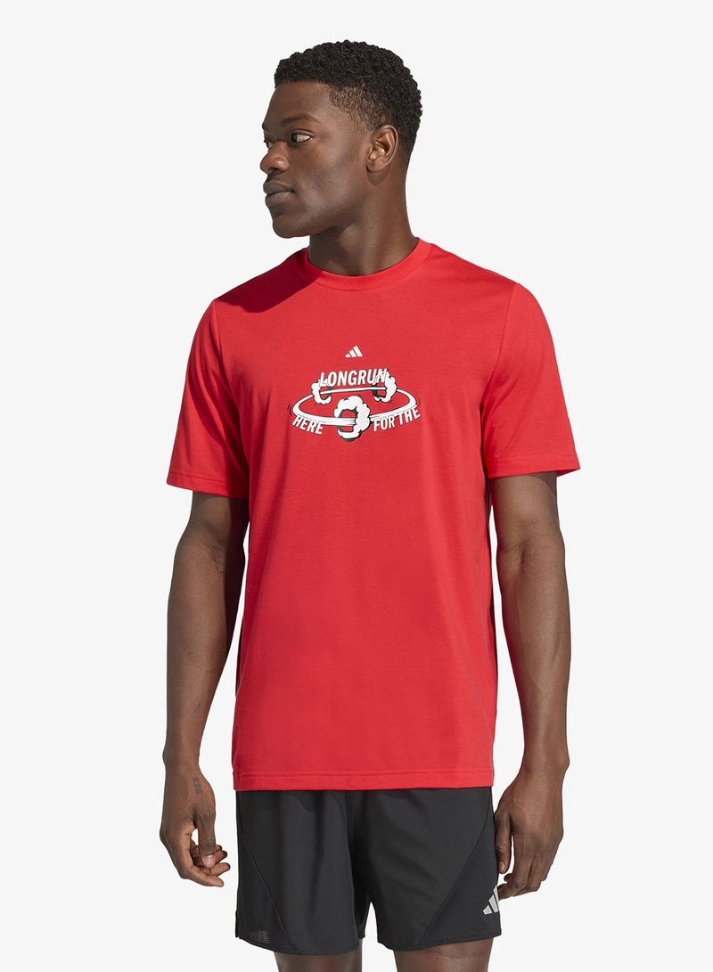Adidas For The Long Run Graphic T-Shirt - Image 1