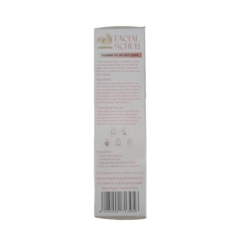 Cabarossa Facial Scrub 120g – Exfoliating & Brightening Face Scrub with Licorice Extract, Chamomile, Vitamin C & E – Removes Dead Skin & Dark Spots, Anti-Aging, Gentle for All Skin Types - Image 4