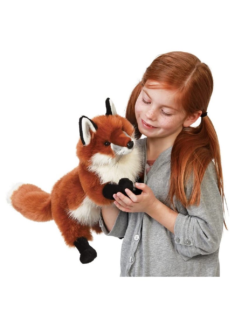 Folkmanis Folkmanis Red Fox Hand Puppet, Rust, White, Black, 1 EA  - Image 2