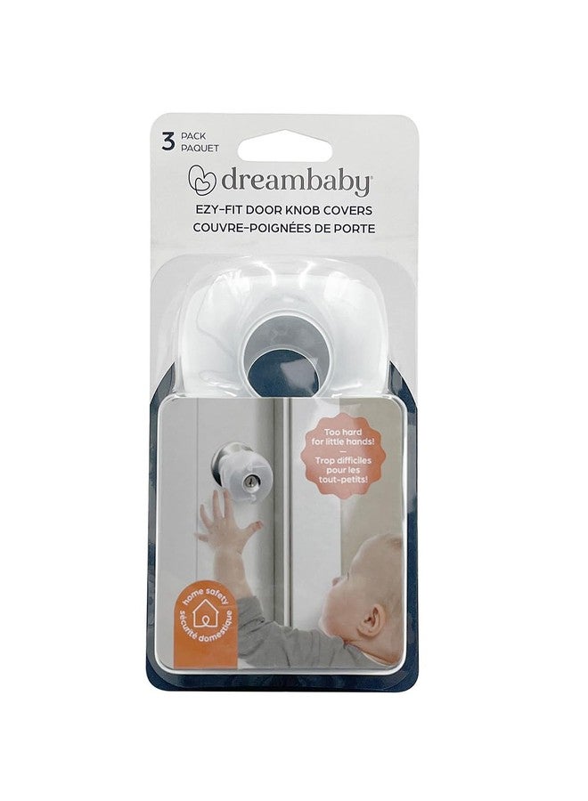 Dreambaby EZY-Fit Door Knob Child Proof Safety Covers - Fits Most Standard Doorknobs - Suitable for Push & Twist Locks - White - 3 Pack - Model L908 - Image 5