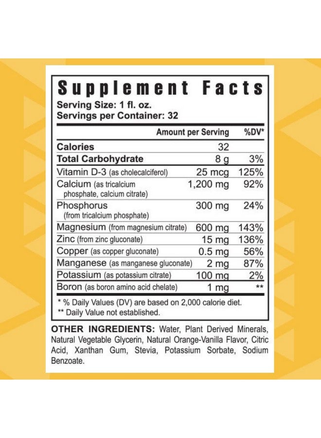 Youngevity Cal Toddy™ - Calcium (Citrate, Phosphate) Magnesium 1,200mg/600mg-Vitamins D-3, Zinc, Copper, Potassium, Boron and 70+ Trace Mineral Cofactors - Supports Bone Health-32 Fl Oz (Pack of1) - Image 2
