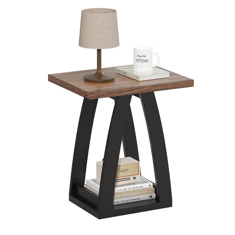 FROMJBEST End Table, Side Table, Nightstand, Sofa Side Table with Shelf, Modern End Table for Living Room, Bedroom - Image 1