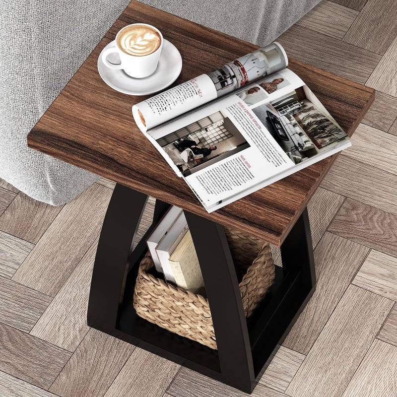 FROMJBEST End Table, Side Table, Nightstand, Sofa Side Table with Shelf, Modern End Table for Living Room, Bedroom - Image 3