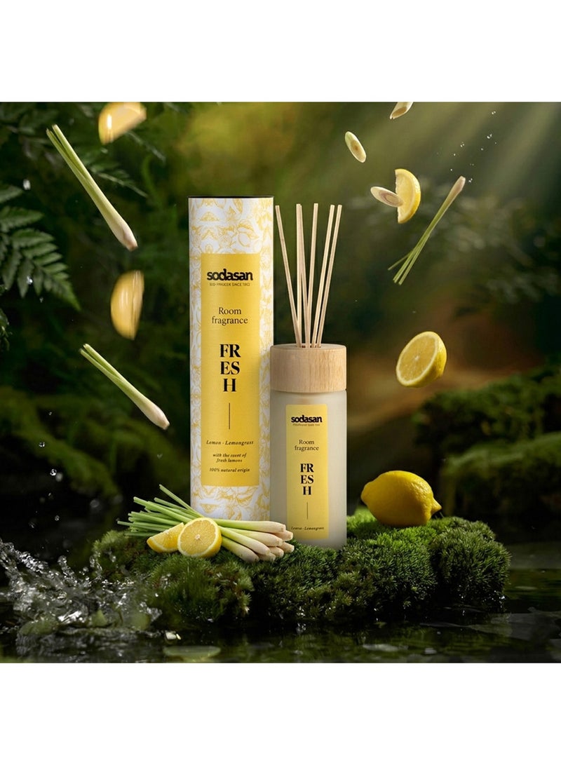 sodasan 100% Natural Room Fragrance - Lemon Lemongrass - FRESH 200ML - Image 1