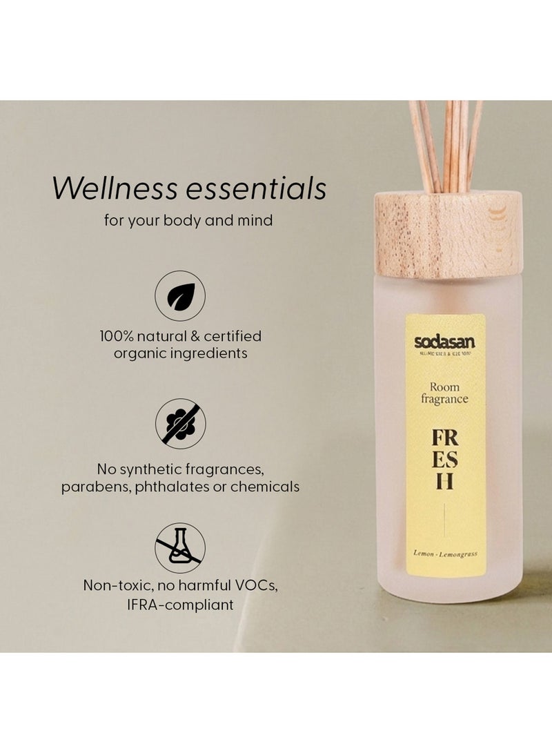 sodasan 100% Natural Room Fragrance - Lemon Lemongrass - FRESH 200ML - Image 3