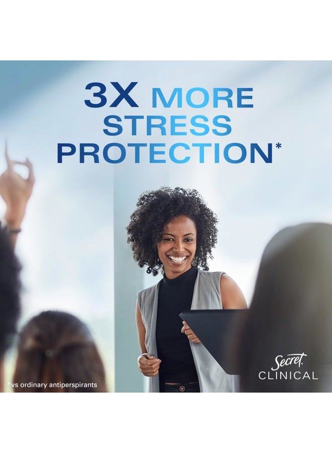 Secret مزيل العرق الطبي القوي للنساء، خالي وحساس، حماية من الإجهاد 3X، حماية من العرق والرائحة لمدة 72 ساعة، معادن متوازنة الحموضة، صلب ناعم، بدون رائحة، 1.6 أونصة (عبوة من 3) - Image 4