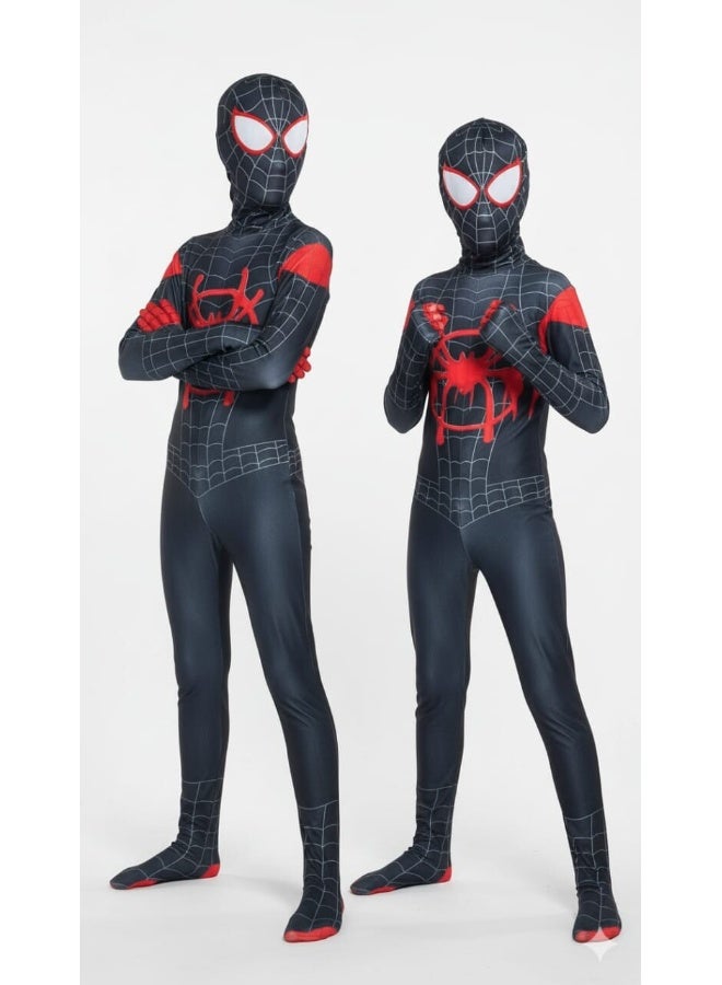 Toyland بدلة بطل العنكبوت السوداء مع قناع - بدلة كاملة للجسم للهالوين وكوسبلاي
