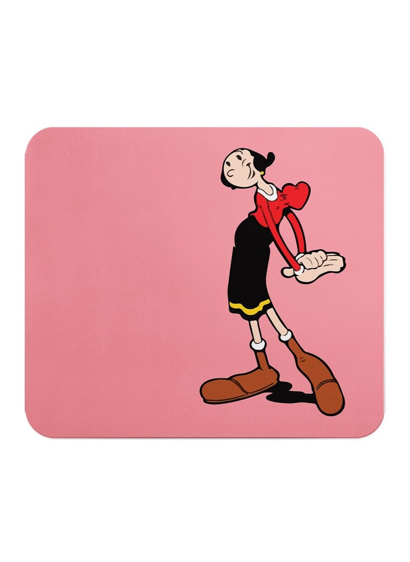 LOUD UNIVERSE Mouse Pad Rectangular Olive From Popeye Cartoon Network Girl Friend Popeye 