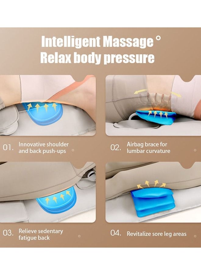 Full Body Massage Mat Helps You Sleep Relieves Fatigue And Muscle Aches And Pains Full Body Relaxation Massage Mat