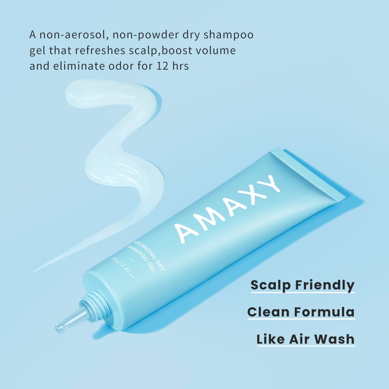 AMAXY Wet Dry Shampoo Gel | Instant Freshness & Volume, Oil Absorption, Non-Aerosol, Powder-Free, Scalp-Friendly, Cleansing & Comfort with Natural Ingredients - Image 2