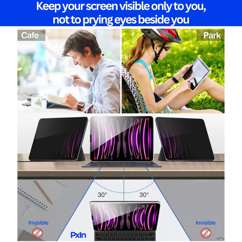 Pexin Tablet Privacy Guard compatible with Samsung Galaxy Tab 3 7.0 (T211) | Privacy screen protector | Anti Glare | Anti Spy | Reduces blue light | Self healing from scratches | Eye Protection - Image 4