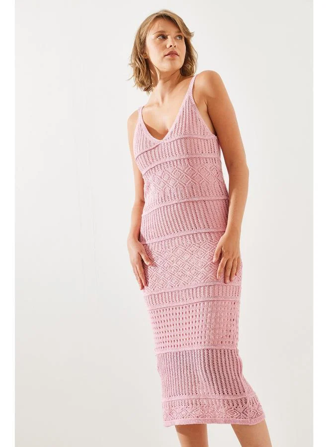 Ginger V Neck Crochet Beach Dress
