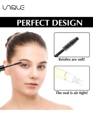 3 pack 10ml Empty Mascara Tube Bottle with Eyelash Wand,Funnels and Tubes,Eyelash Cream Container Bottle with Funnels Transfer Pipettes,for Castor Oil/Eyelash Growth Oil - view 4
