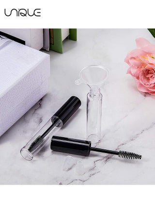 3 pack 10ml Empty Mascara Tube Bottle with Eyelash Wand,Funnels and Tubes,Eyelash Cream Container Bottle with Funnels Transfer Pipettes,for Castor Oil/Eyelash Growth Oil - view 5