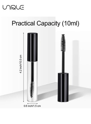 3 pack 10ml Empty Mascara Tube Bottle with Eyelash Wand,Funnels and Tubes,Eyelash Cream Container Bottle with Funnels Transfer Pipettes,for Castor Oil/Eyelash Growth Oil - view 2