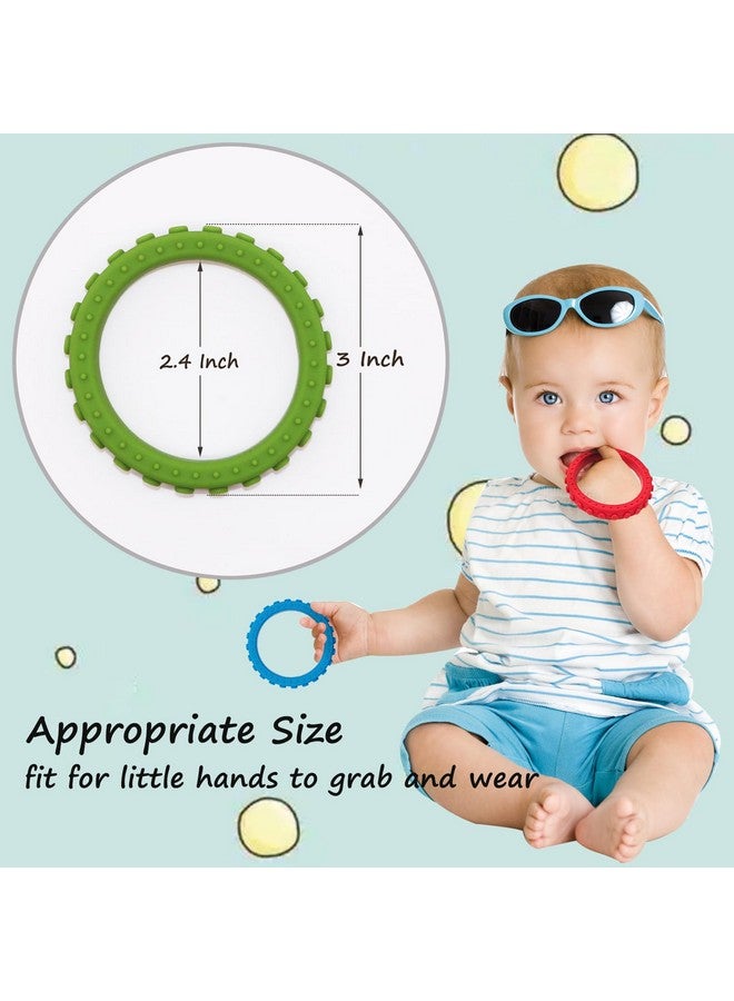 Flyaway Sensory Chew Bracelets for Boys Girls, 4 Pack Silicone Toddler Bracelets Fidget Toys for Kids with Autism ADHD Anxiety or Special Needs, Oral Motor Aids Sensory Chew Toys for Kids Chewing Biting  - Image 3