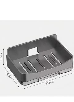 Beautiful Bathroom Wall Mounted Soap Box, No Water Accumulation New Soap Box, Household Drain Storage Rack (2-Piece Set)  - Image 3