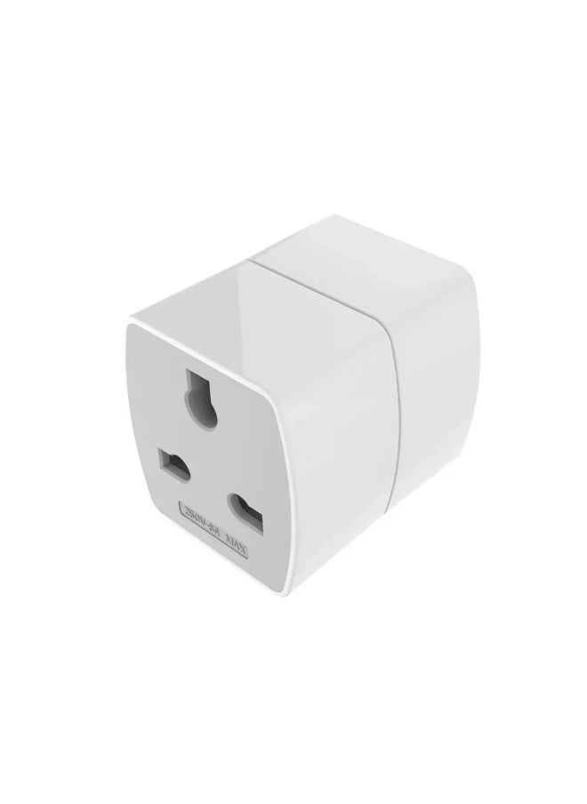 LDNIO - Z4 Universal Plug Adapter ABS VO With UK/EU/US/AU Pin & 2 Universal Socket (6A) - White - Image 1