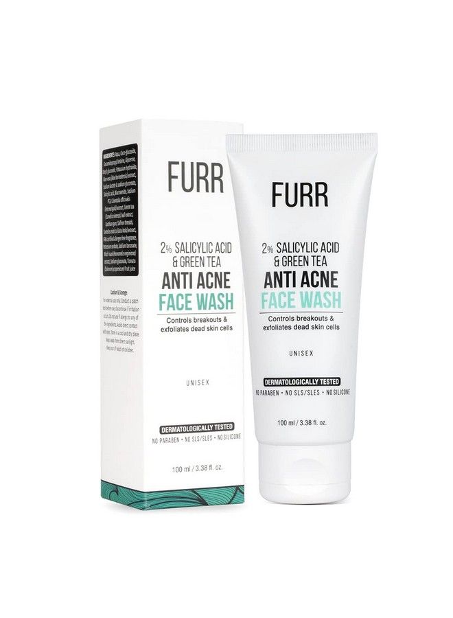 Furr 2% Salicylic Acid & Green Tea Anti Acne Face Wash - Image 2