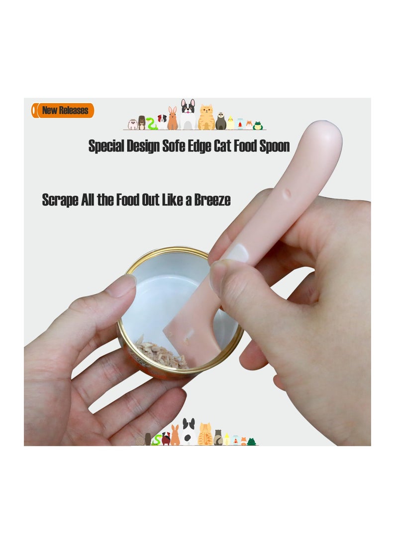 SOLARAE Dog and Cat Food Can Lids & Spoon, Pet Can Cover and Spoon Set for Pet Food Cans, Food Safe, BPA Free & Dishwasher Safe, Universal Size Can Caps Lids (Pineapple) - Image 4