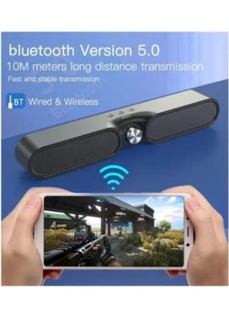 Yesido - YESIDO YSW05 Rechargeable Stereo Bass Bluetooth 5.0 Speaker Music Player Subwoofer Support TF U-Disk. - Image 1