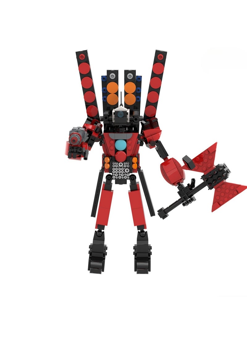 Children's Self-assembly Small Particle Toy Building Blocks Three-in-one Titan Monitoring Man Model  - Image 1