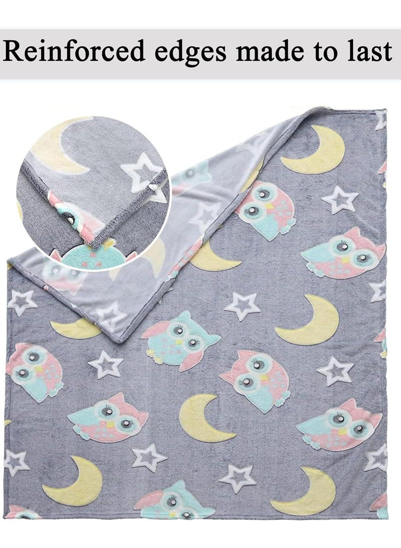 Bluejw Glow in The Dark Blanket Personalized Blanket For Kids,50x60inch Throw Blankets Super Cozy Plush Soft Fleece Blanket for Girls Boys Birthday Gifts - Image 3