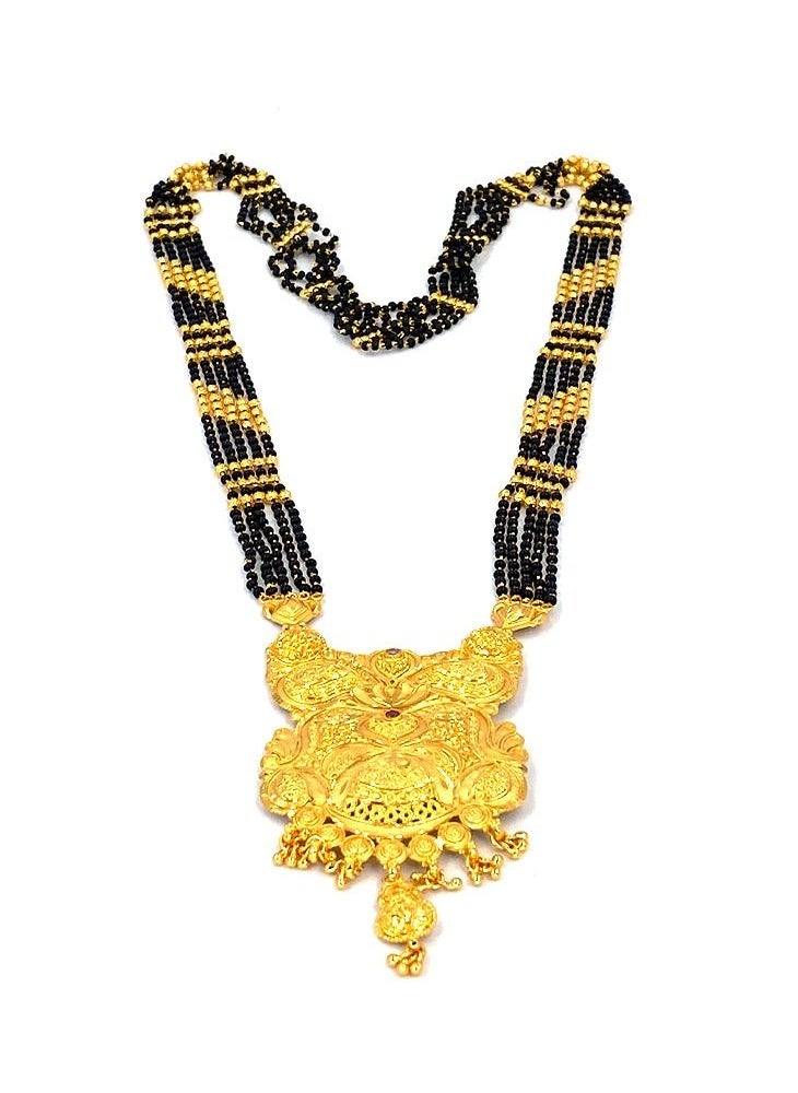 GOHONA - Gohona Bollywood Style Bridal Traditional Necklace Mangalsutra - Image 1