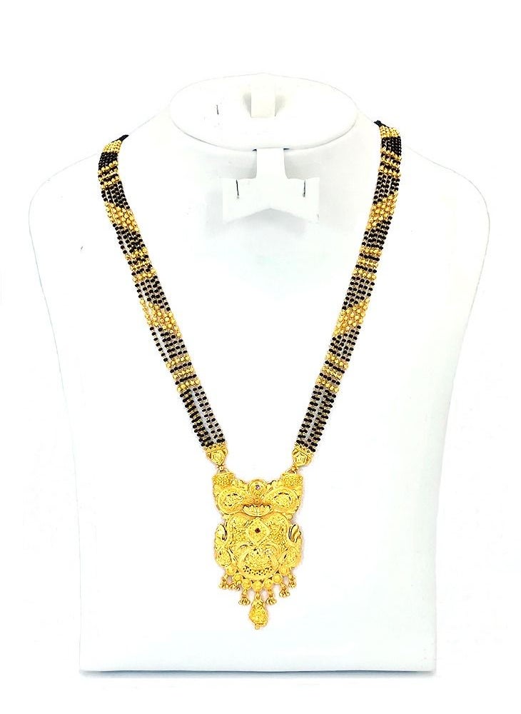 GOHONA - Gohona Bollywood Style Bridal Traditional Necklace Mangalsutra - Image 1