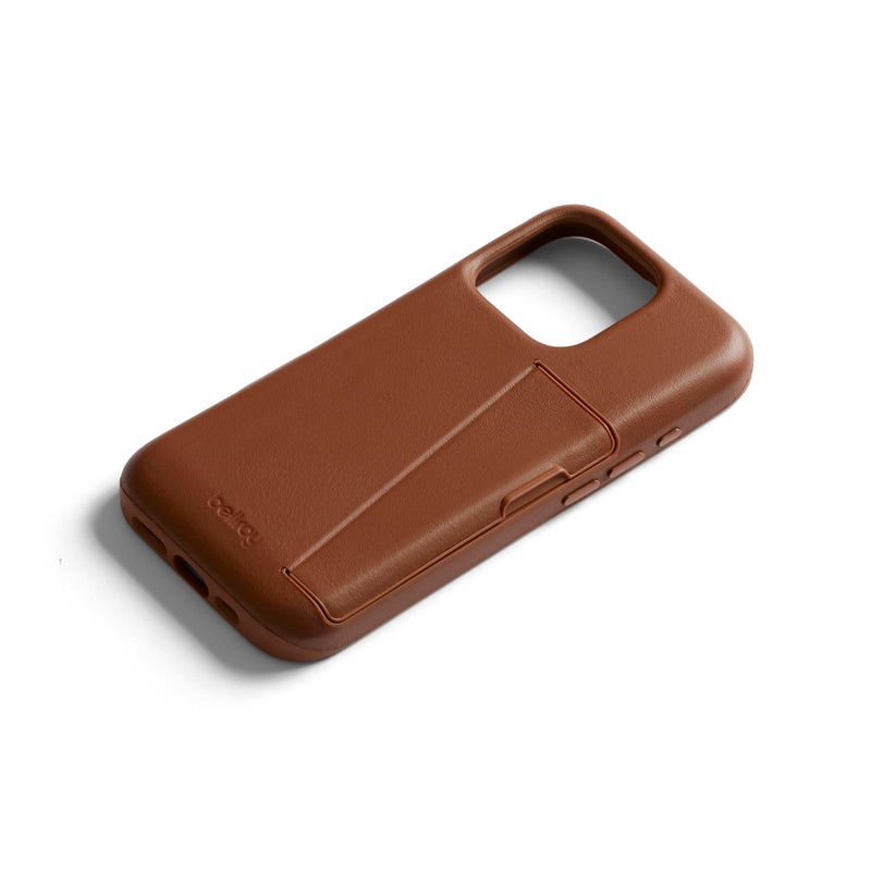 Bellroy Phone Case â€“ 3 Card for iPhone 16 Pro (Leather iPhone case, Phone Wallet) - Sienna - Image 3