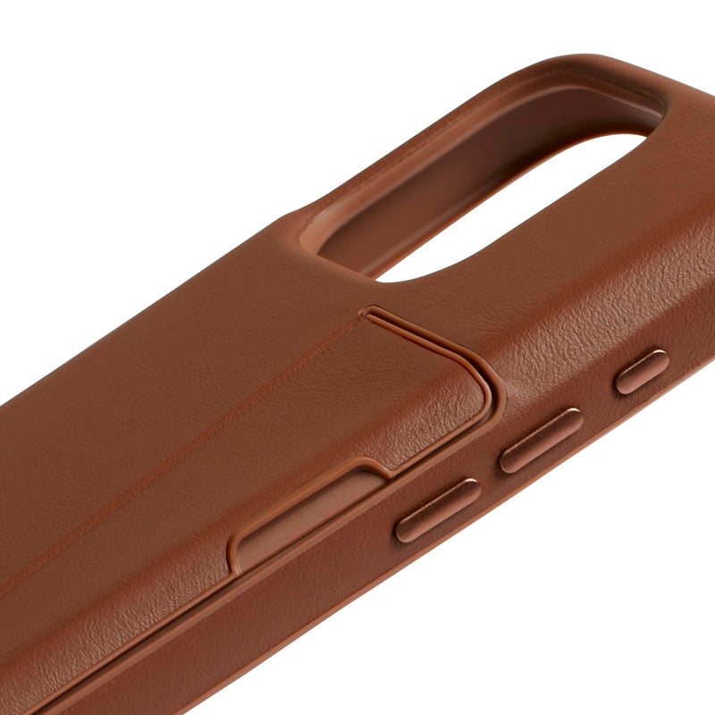 Bellroy Phone Case â€“ 3 Card for iPhone 16 Pro (Leather iPhone case, Phone Wallet) - Sienna - Image 4