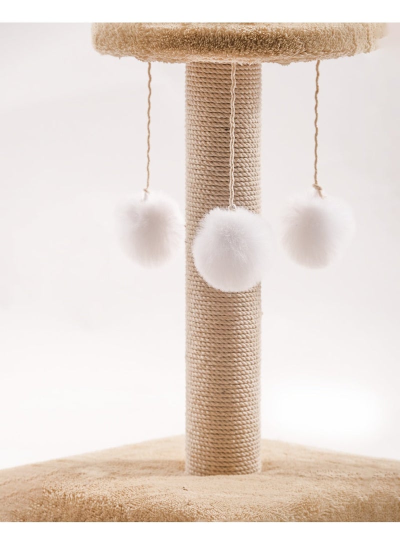 برج لعب وخدش للقطط متعدد المستويات مع بيوت وأراجيح ارتفاع 155 سم - Image 3