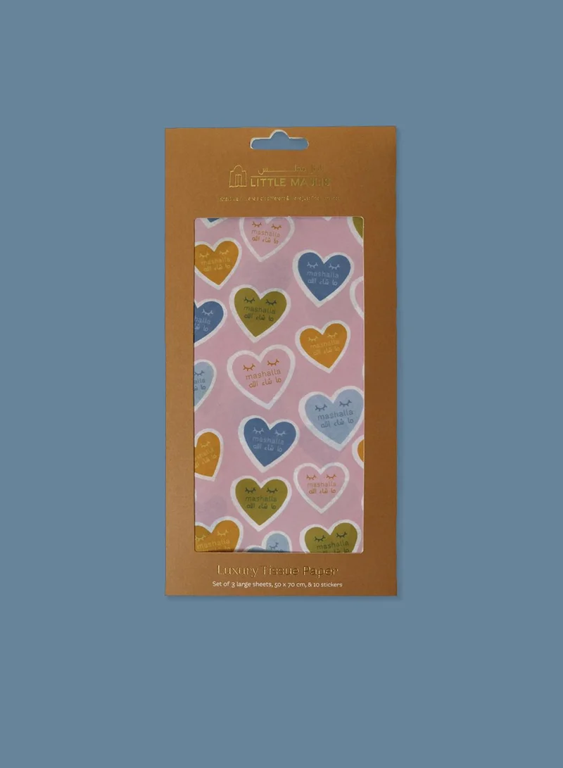 Little Majlis Tissue Paper,  Hearts Mashalla