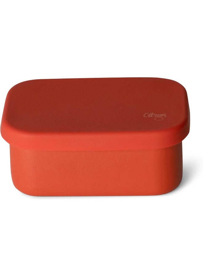 Citron Mini Stainless Steel Snackbox With 1 Compartment For Kids, Leak-Proof And Bpa FreeBrick - Image 1