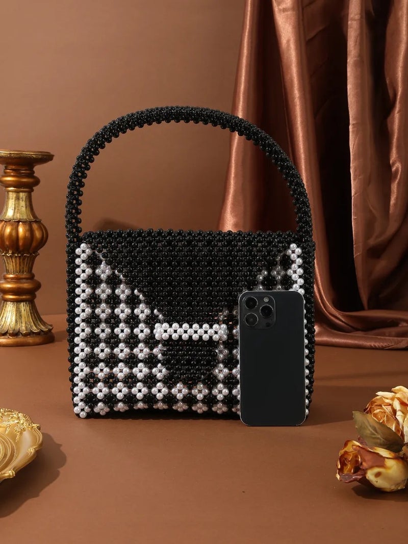 Acrylic Pearl Handmade Bag - Women’s Lightweight Clutch for Wedding & Evening - Image 2