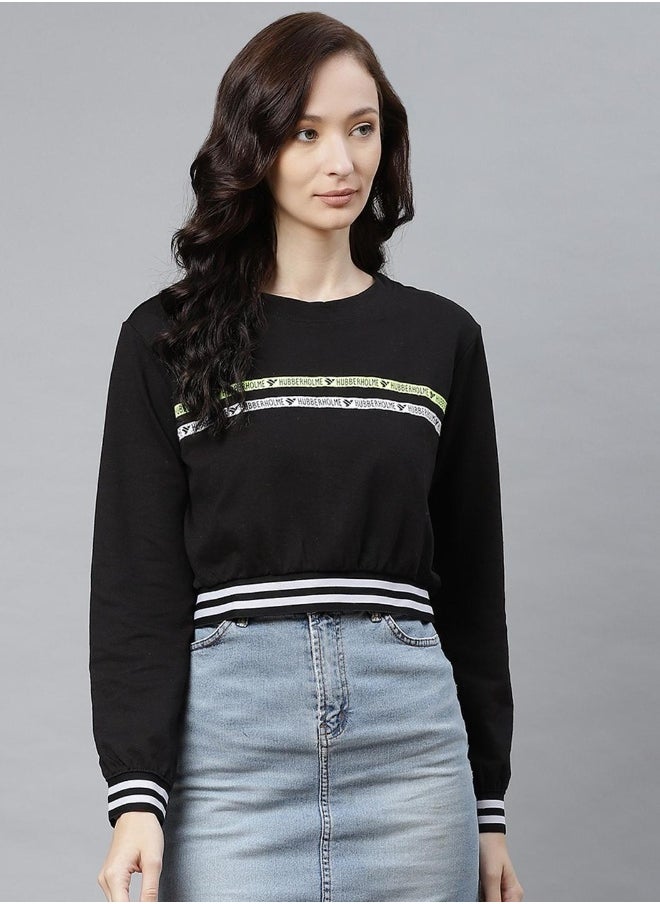 Hubberholme Black Sweatshirt For Women  - Image 1