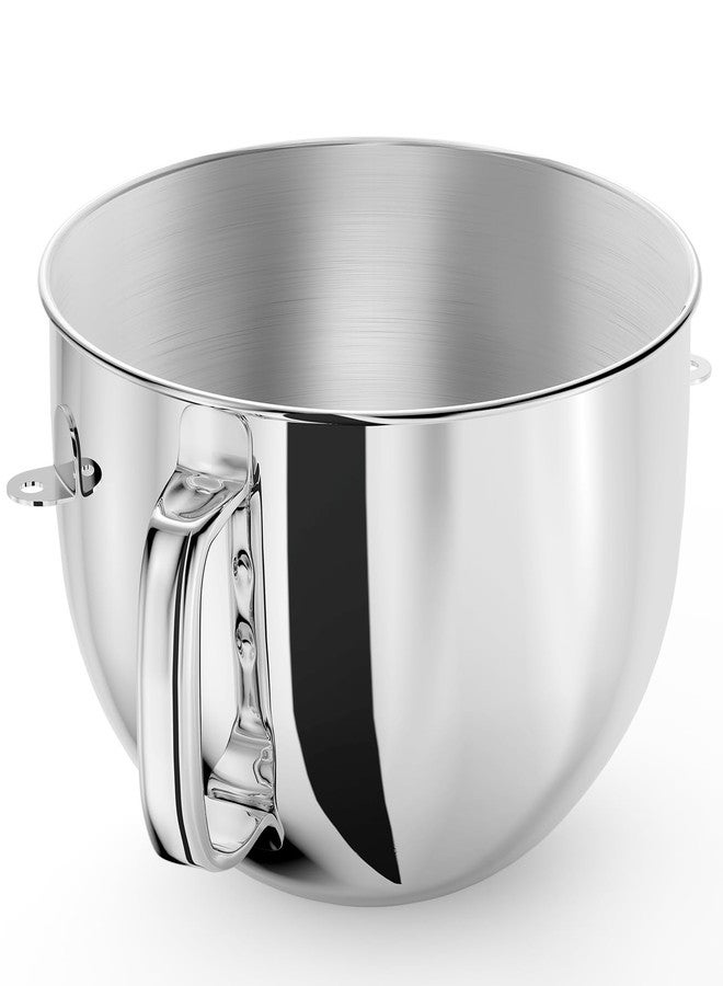 XINCAN 6QT Stainless Steel Mixer Bowl for Kitchenaid Stand Mixers, Kitchen Aid Mixing Bowl for 6QT Lift Mixer with Handle - Image 1