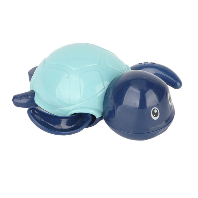 Blue Baby Bath Thermometer: Cartoon Turtle Design, Safe Durable ABS Material - Accurate Clearly Marked Scale, Room & Water Temperature Monitor for Baby Bathtub Bath Time - Image 2