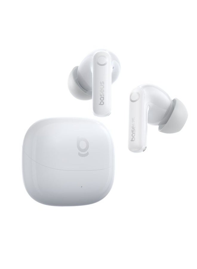 بيسوس سماعات أذن لاسلكية حقيقية من Baseus Bass BP1 Pro – صوت جهير قوي مع إلغاء الضوضاء للمكالمات – لمسة أنيقة باللون الأبيض القمري - Image 2